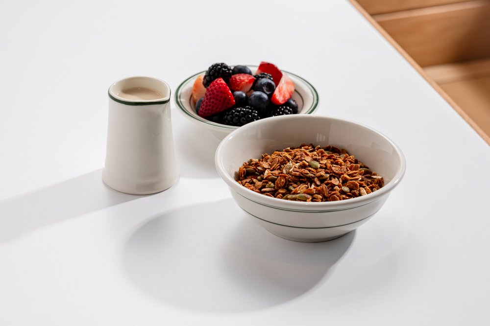 our seeded almond granola